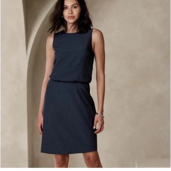 Banana Republic Dresses & Skirts - Banana Republic Sleeveless Bloused Dress NWT 6 Navy